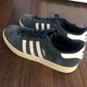 ADIDAS CAMPUS SNEAKERS in blue suede